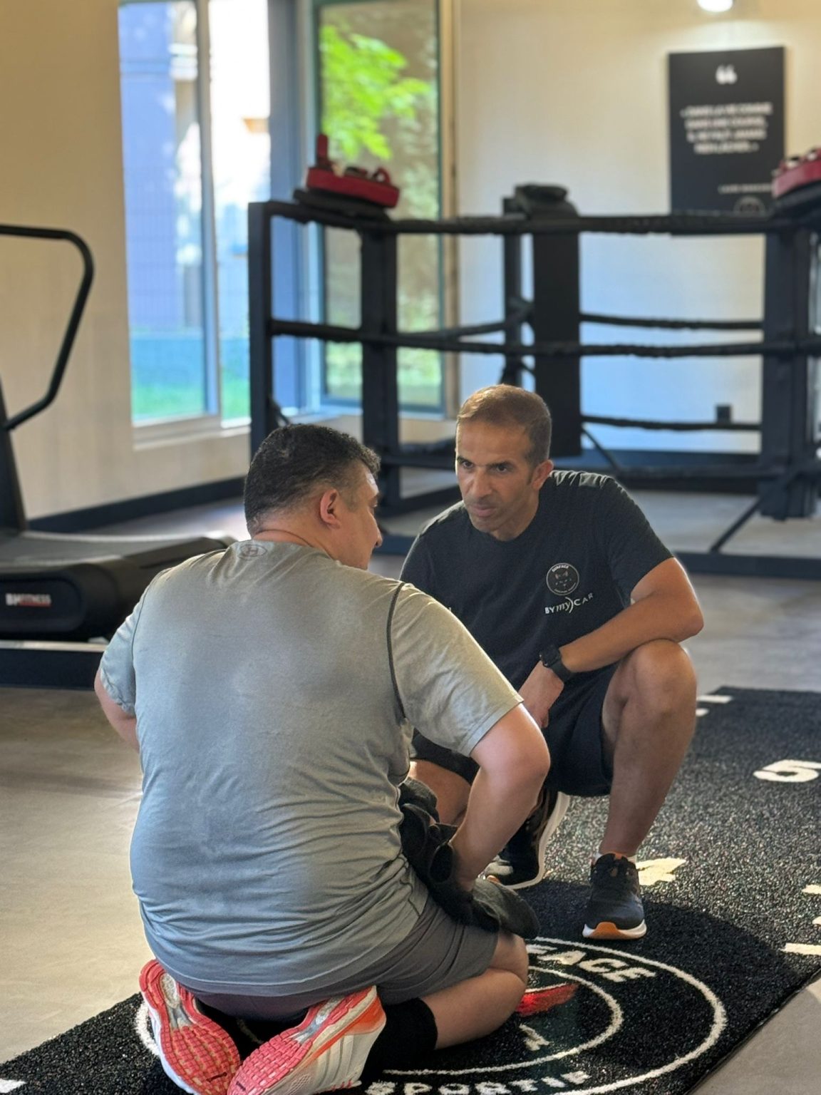 Le coach Nasser Strasbourg avec son premier client
