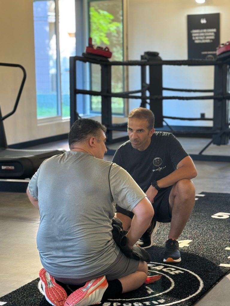 Le coach Nasser Strasbourg avec son premier client
